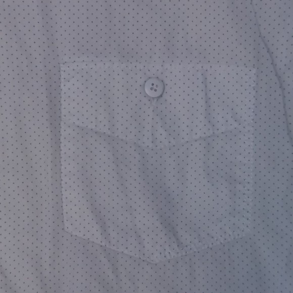 Short Sleeve Shirt Mens Adult Size M Peached Poplin Tailored Metal Button Front - Picture 3 of 9